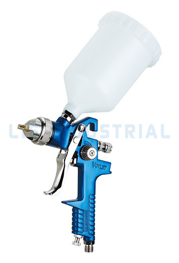 Pulverizador de pintura com pistola de ar Voylet H827 HVLP 600ml Alimentação por gravidade